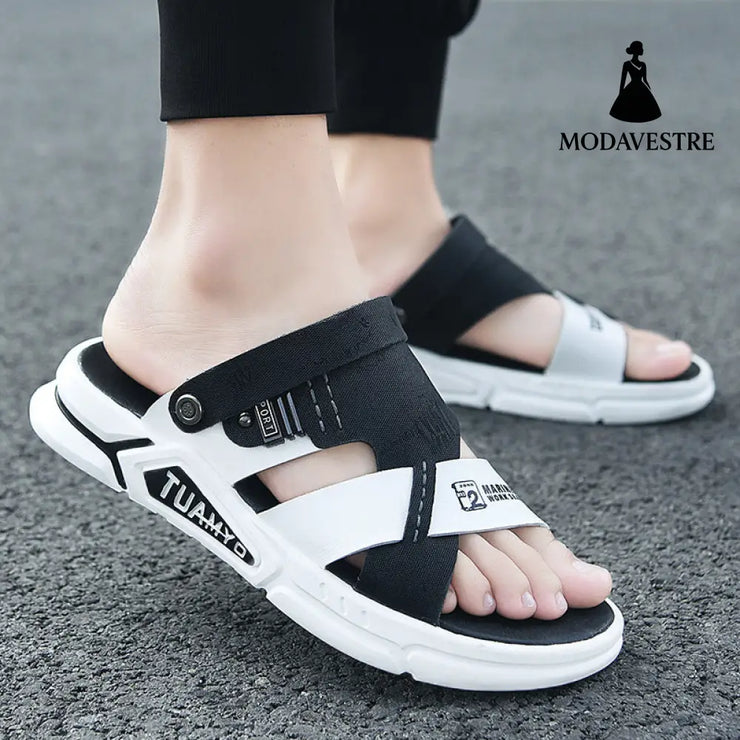 Waterproof Leather Sandals For Men - MODAVESTRE