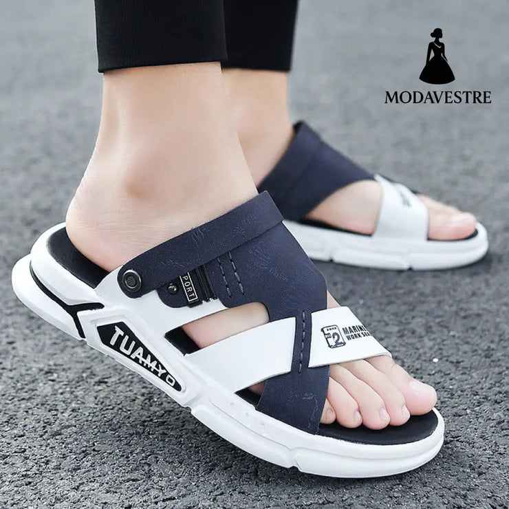Waterproof Leather Sandals For Men - MODAVESTRE
