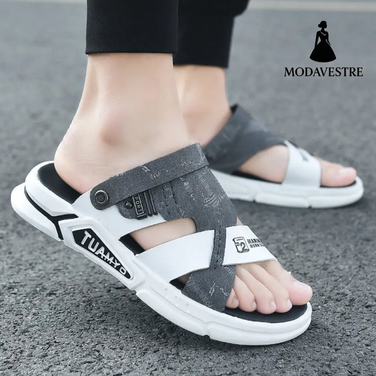 Waterproof Leather Sandals For Men - MODAVESTRE