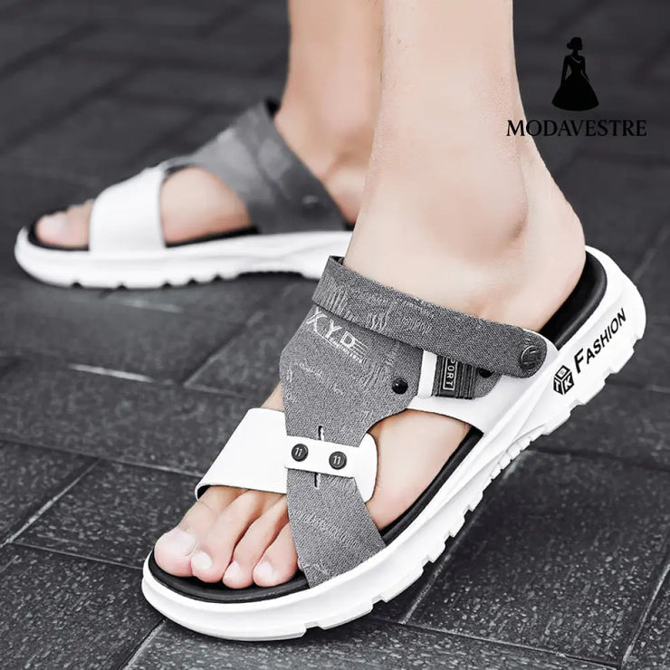 Waterproof Leather Sandals For Men - MODAVESTRE