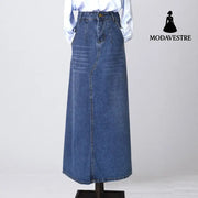 Wear Frayed Long Skirts Women’s Long Skirts Denim Skirts