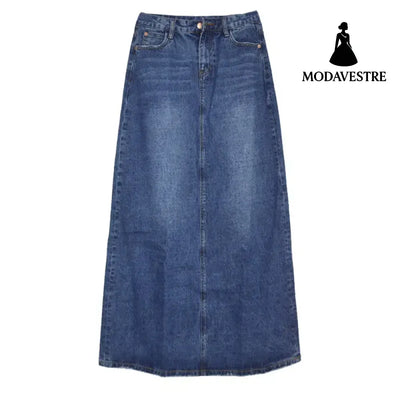 Wear Frayed Long Skirts Women’s Long Skirts Denim Skirts