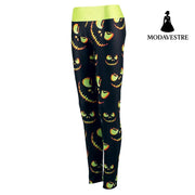 Wholesale Women Leggings Harvest Halloween Sporting Leggings Lighting Pumpkin Lantern Printed Mujer Leggins Pants - MODAVESTRE