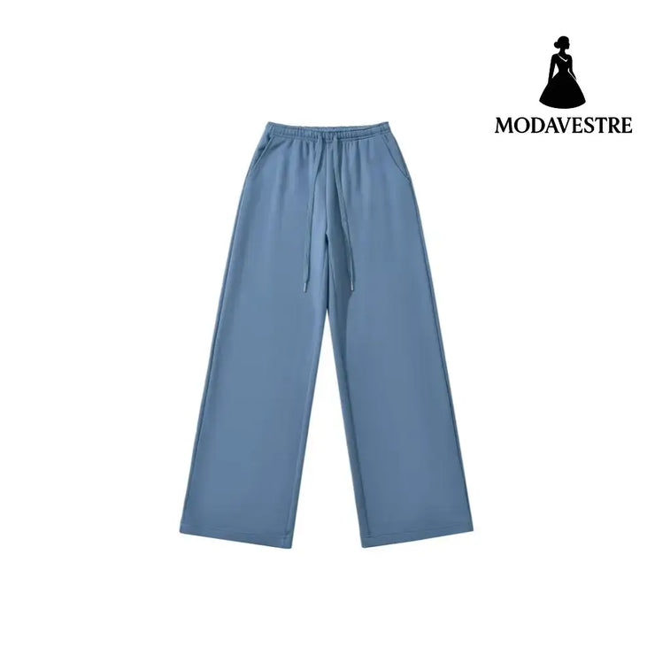 Wide leg casual sweatpants