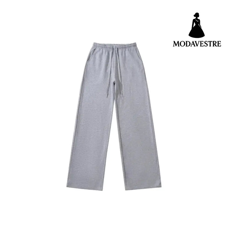 Wide leg casual sweatpants