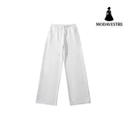 Wide leg casual sweatpants