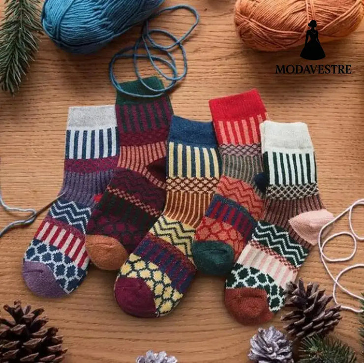 Winter Socks Women Socks 10 pairs / 5 patterns