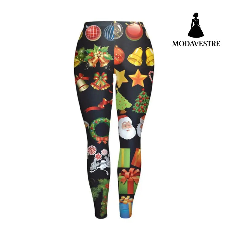 Women Christmas Leggings - MODAVESTRE