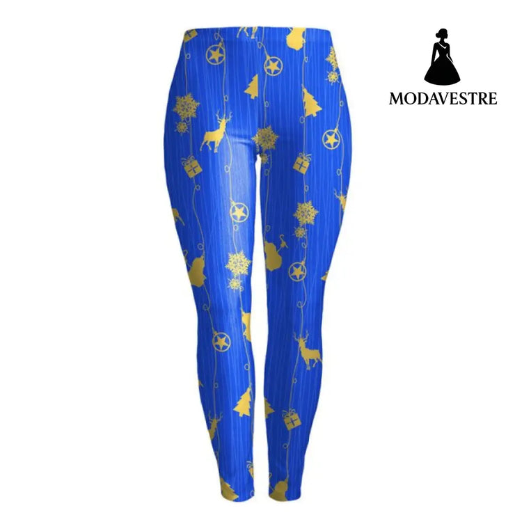 Women Christmas Leggings - MODAVESTRE