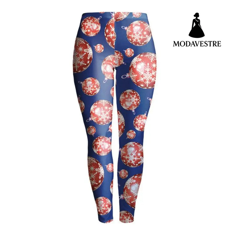 Women Christmas Leggings - MODAVESTRE