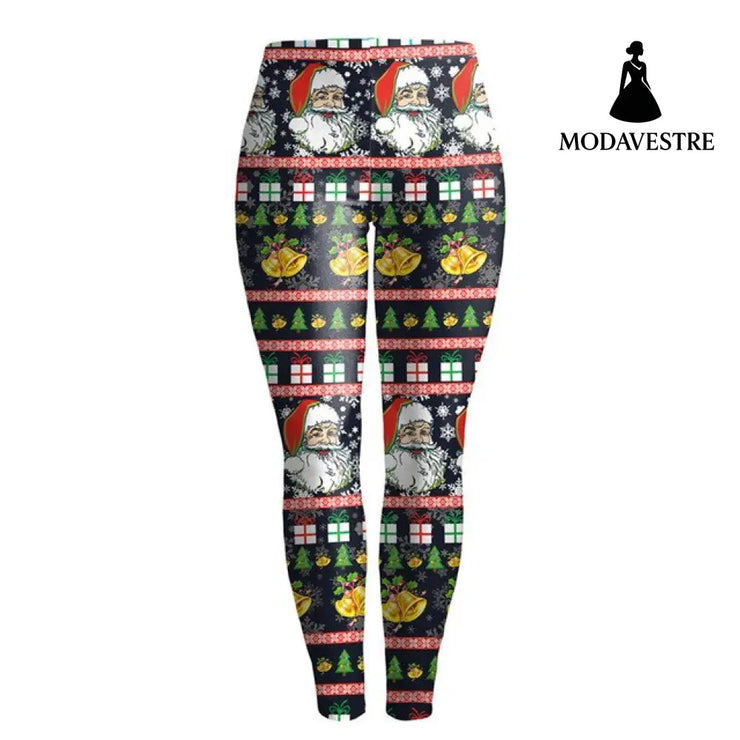 Women Christmas Leggings - MODAVESTRE