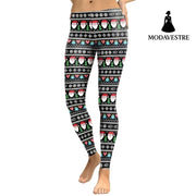 Women Deer 3D Printed Leggings - MODAVESTRE