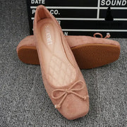 Women S Square Toe Flat Shoes Pink / 35
