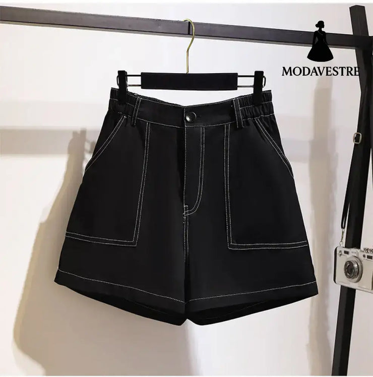 Women Shorts 3XL / Black