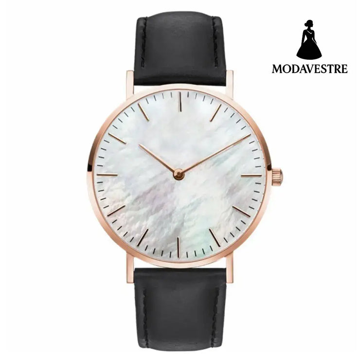 Women Stainless Steel Watch Belt Black