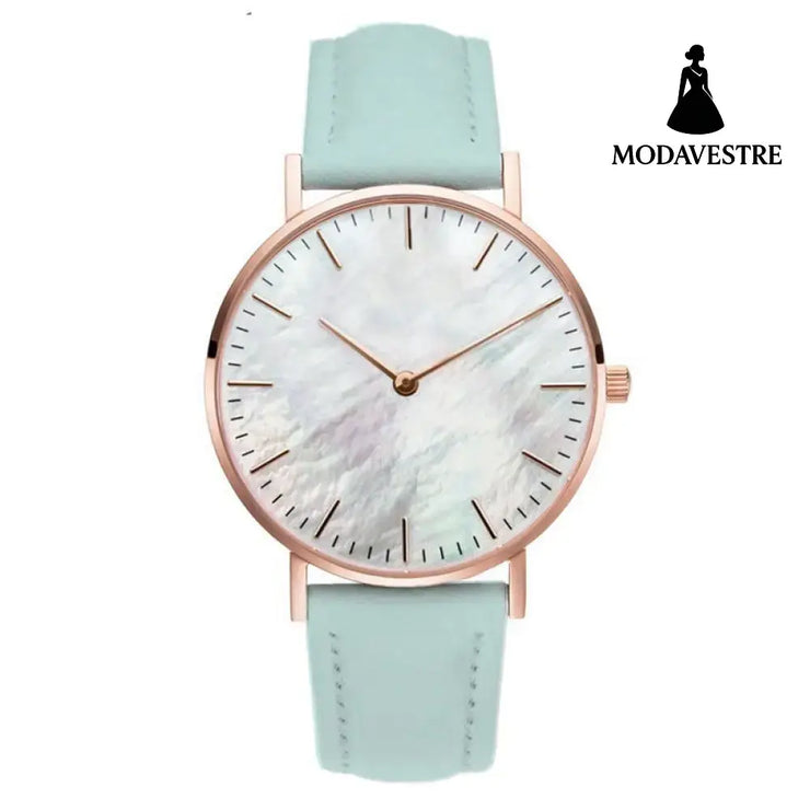 Women Stainless Steel Watch Belt Green