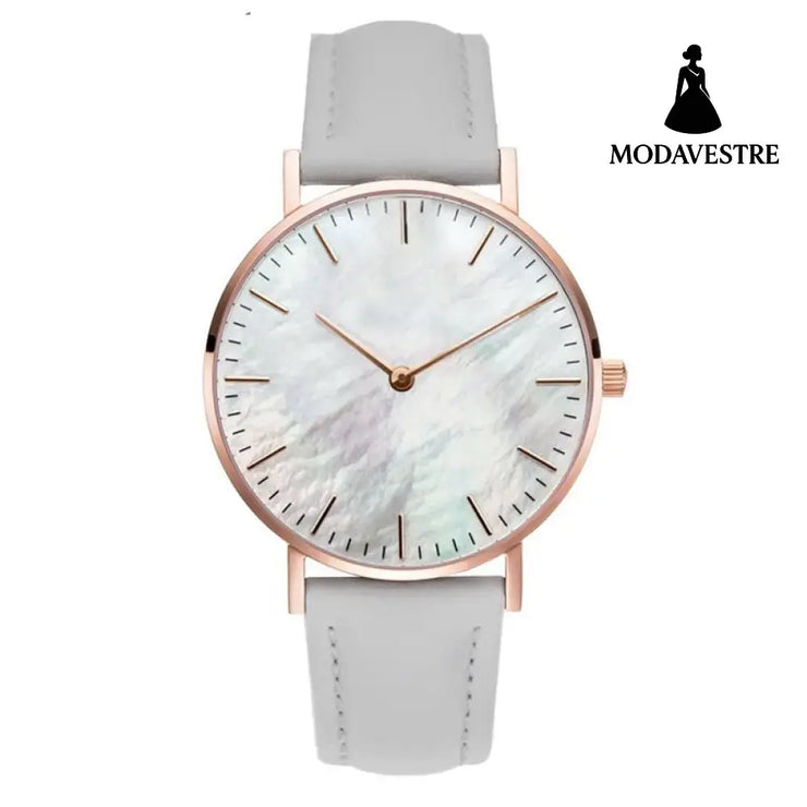 Women Stainless Steel Watch Belt Grey