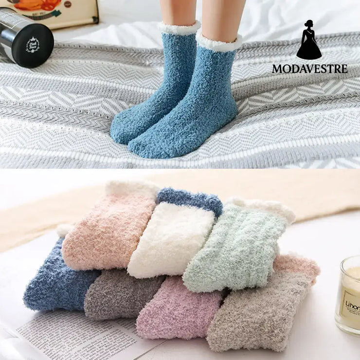 Women Thermal Fluffy Socks Autumn Winter Warm Socks