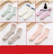 Women Thermal Fluffy Socks Autumn Winter Warm Socks Combination9 / 5pairs