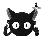 Women’s Bag Autumn/Winter New Cute Doll Women’s Shoulder Bag Fashionable and Stylish Crossbody Plush Small Round Bag