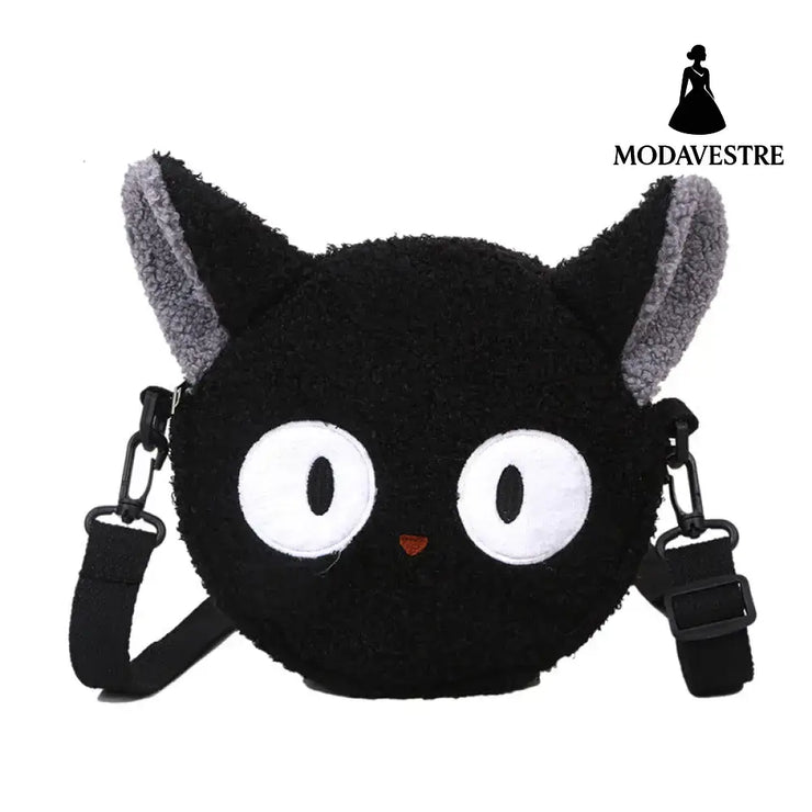 Women’s Bag Autumn/Winter New Cute Doll Women’s Shoulder Bag Fashionable and Stylish Crossbody Plush Small Round Bag