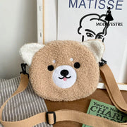 Women’s Bag Autumn/Winter New Cute Doll Women’s Shoulder Bag Fashionable and Stylish Crossbody Plush Small Round Bag