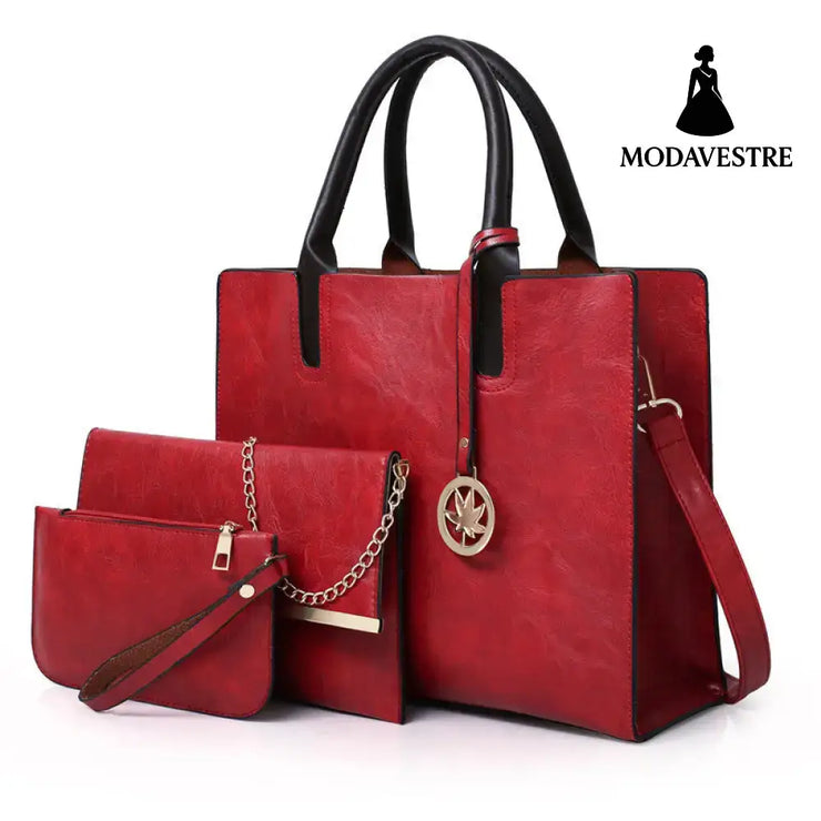 Women’’s Bagwomen Handbag Shoulder Bag Handbag Ladies Fashion Mother-and-child Bag Red