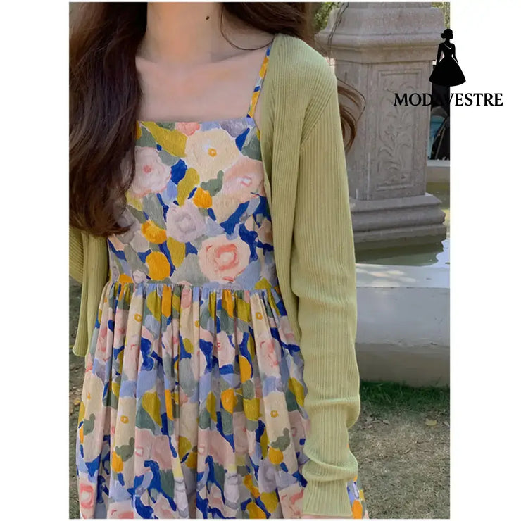 Women’s Fashion Retro Casual Printed Dresses