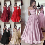 Women’s Fashion Solid Color Party Dresses Champagne / 2XL