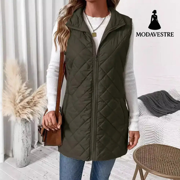 Women’s New Pure Color Cotton Clothing Waistcoat