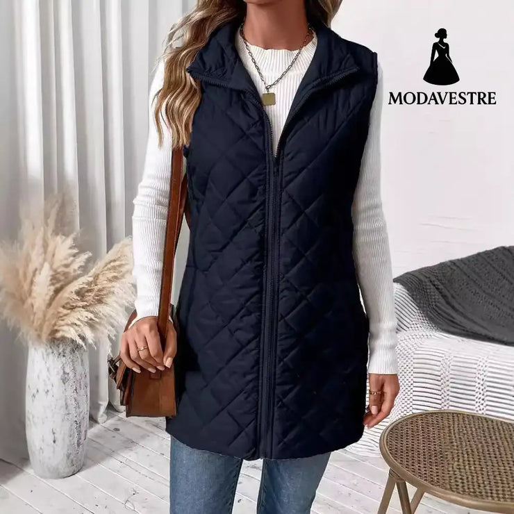 Women’s New Pure Color Cotton Clothing Waistcoat
