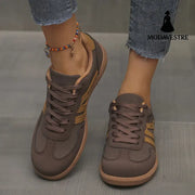 Women’s Plus Size German Training Shoes Sneaker Brown / 36