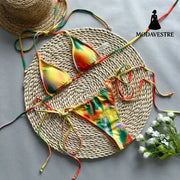 Women’s Printed Strap Bikini Set – Two-Piece Swimsuit