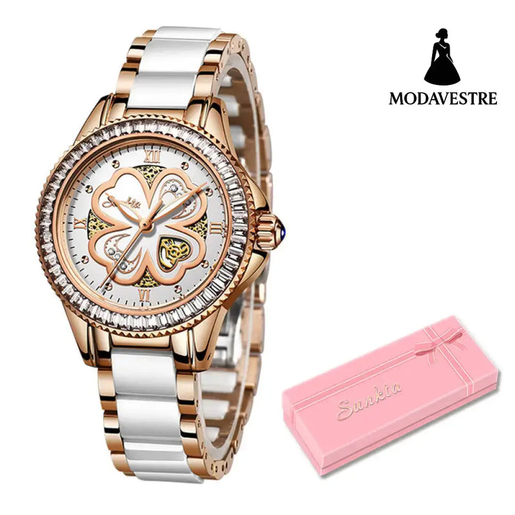 Women’s Quartz Watch Waterproof Women Platinum