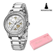 Women’s Quartz Watch Waterproof Women Silver