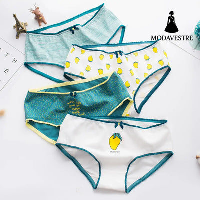 Women's underwear cotton ladies underwear cartoon print cute underwear - MODAVESTRE