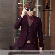 Young men in slim suits Fuchsia / 3XL