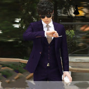 Young men in slim suits Violet / 3XL